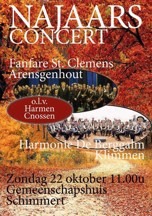 poster najaarsconcert2017 met fanfare Arendsgenhout